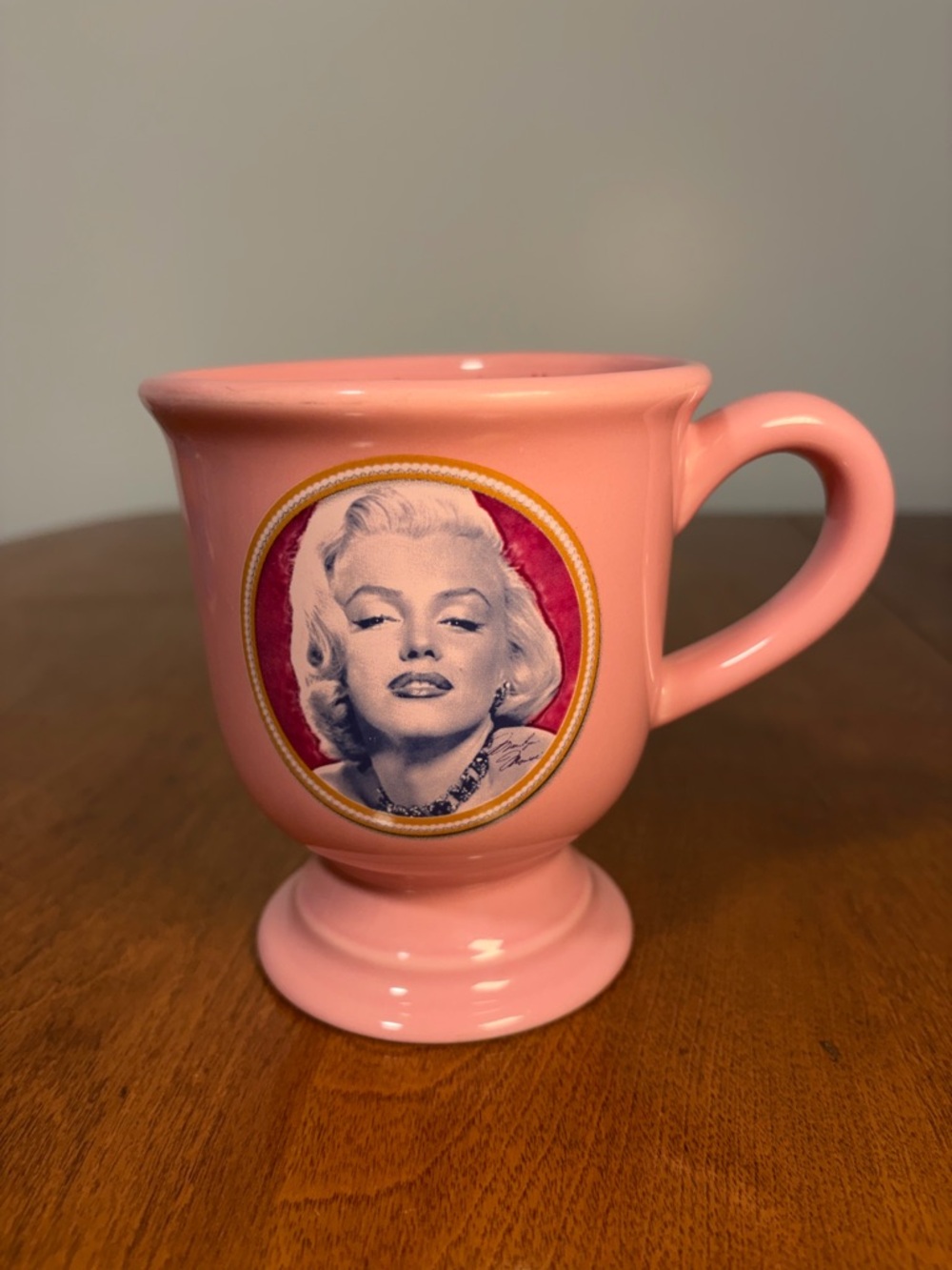 Marilyn Monroe Pink Pedestal Mug Quote Coffee Cup 2004 Licensed